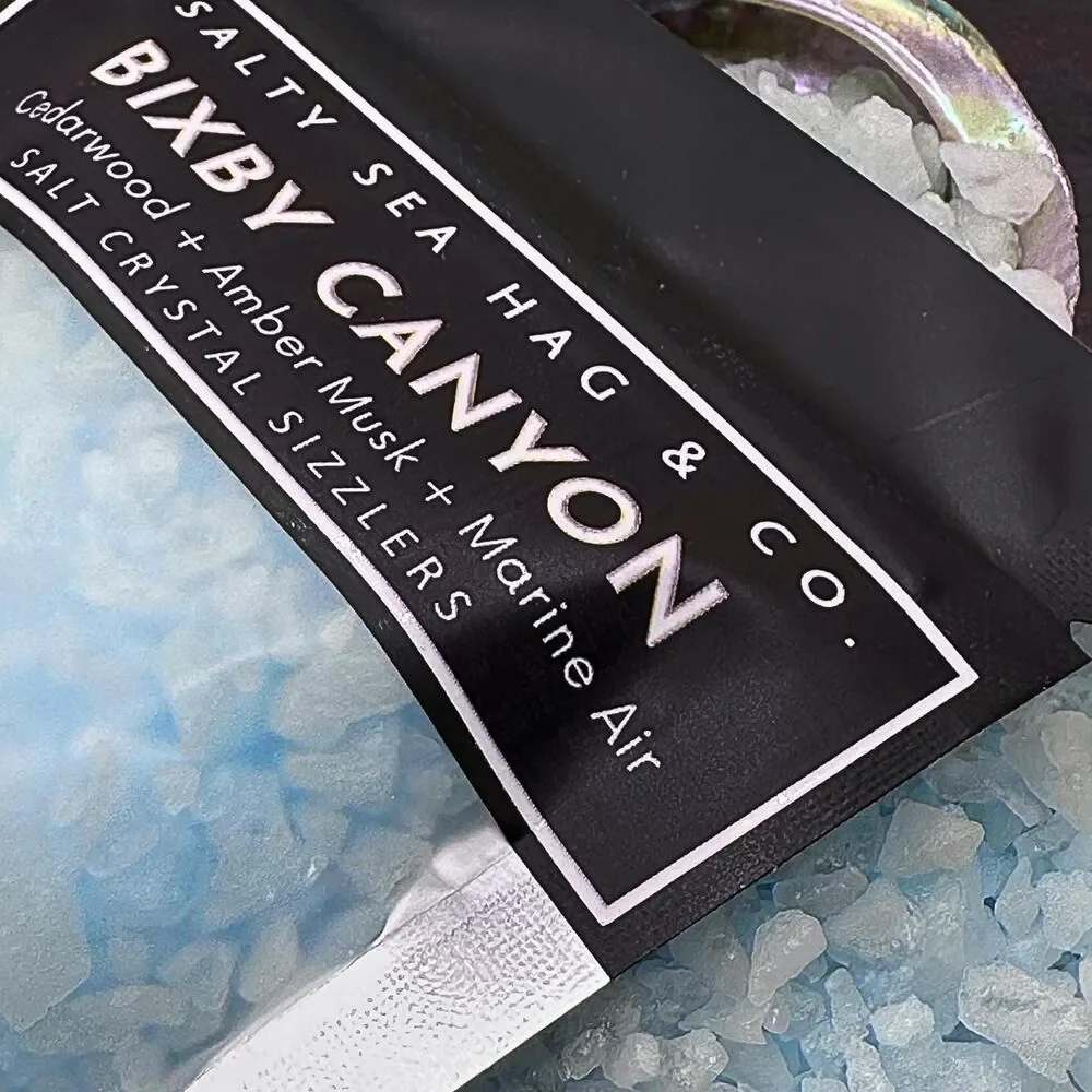 Bixby Canyon Salt Crystal Sizzlers - Cedarwood + Amber Musk + Marine Air Scent
